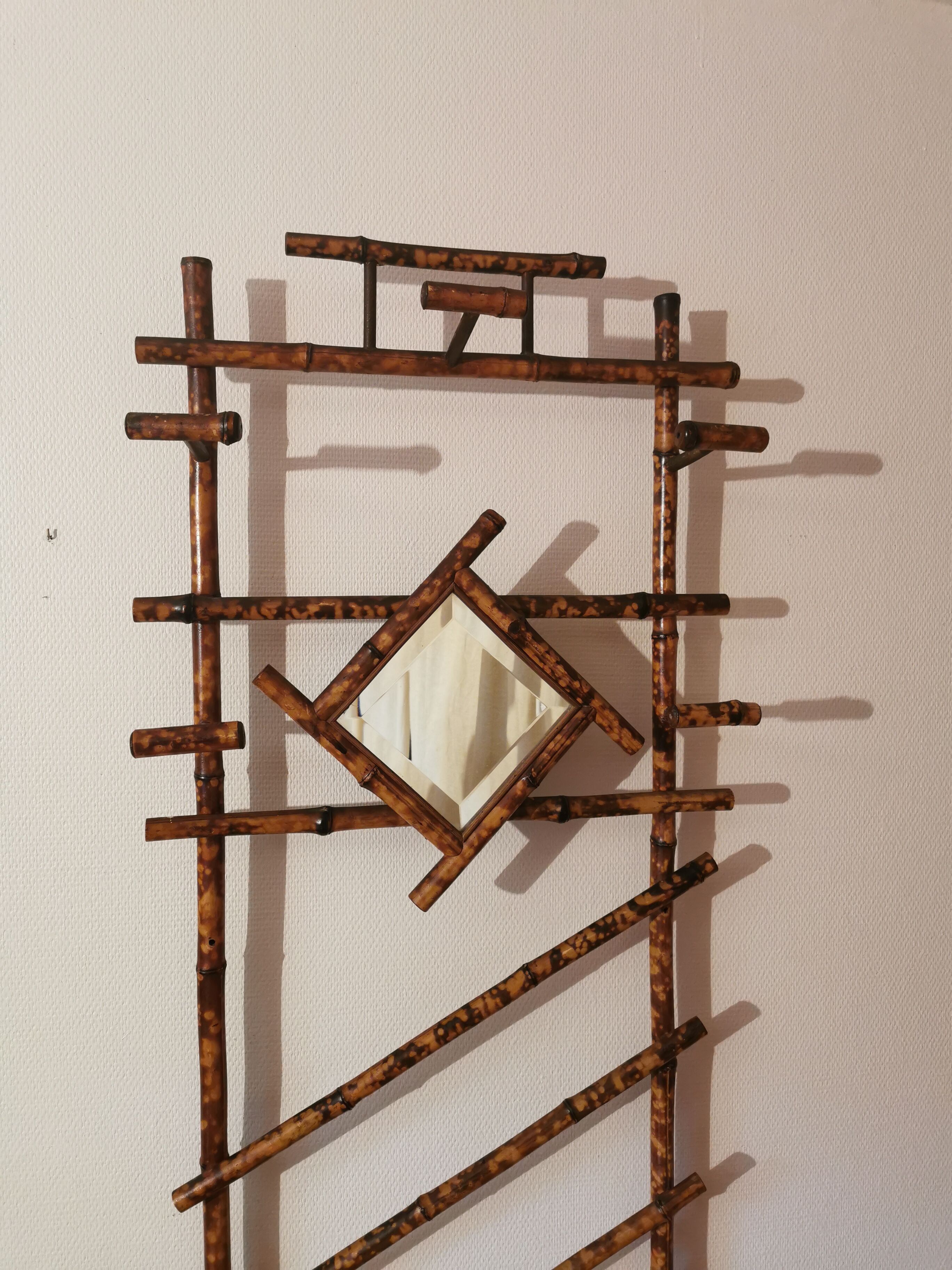 Vintage bamboo wardrobe