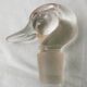 Carafe en verre canard