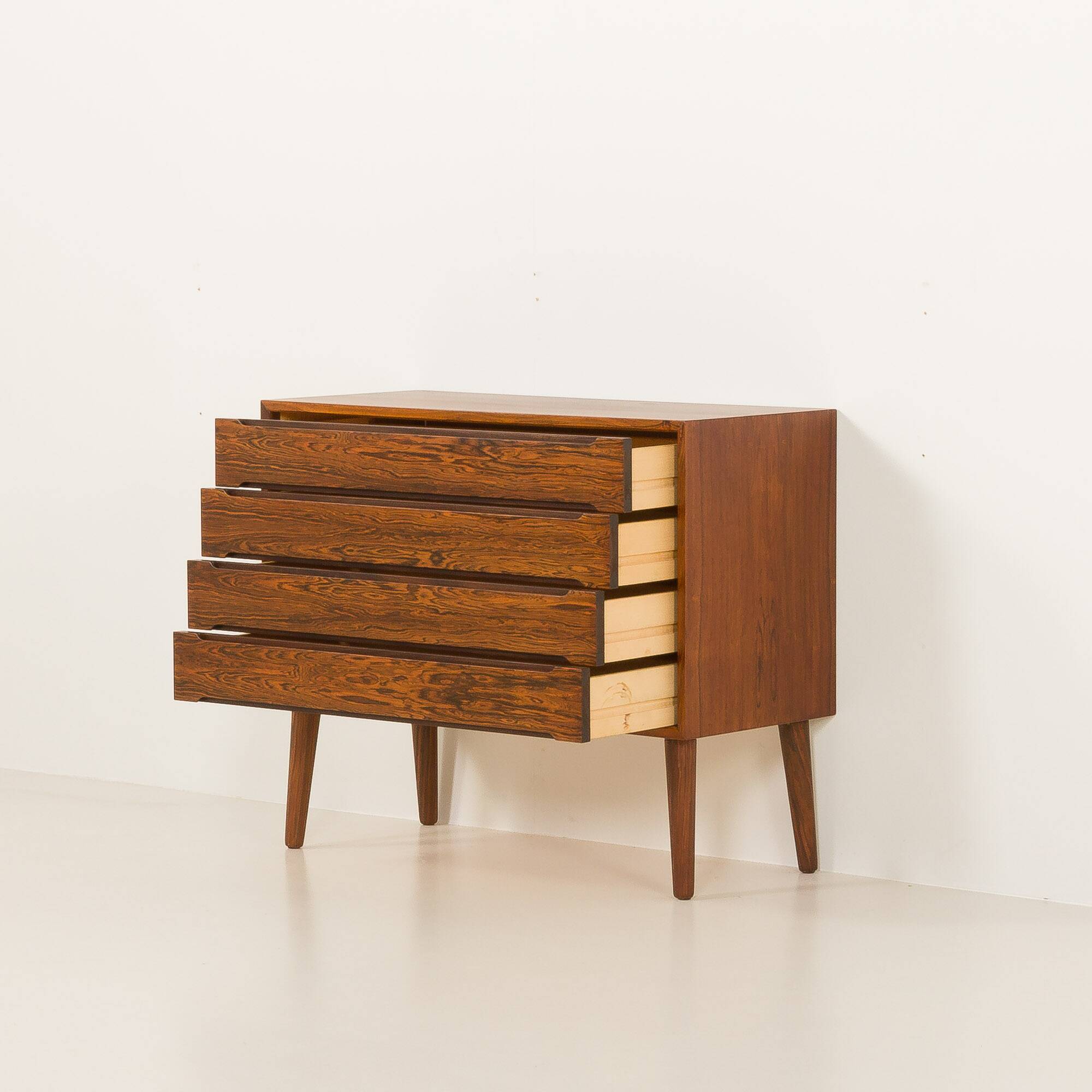 Scandinavian minimalist rosewood chest