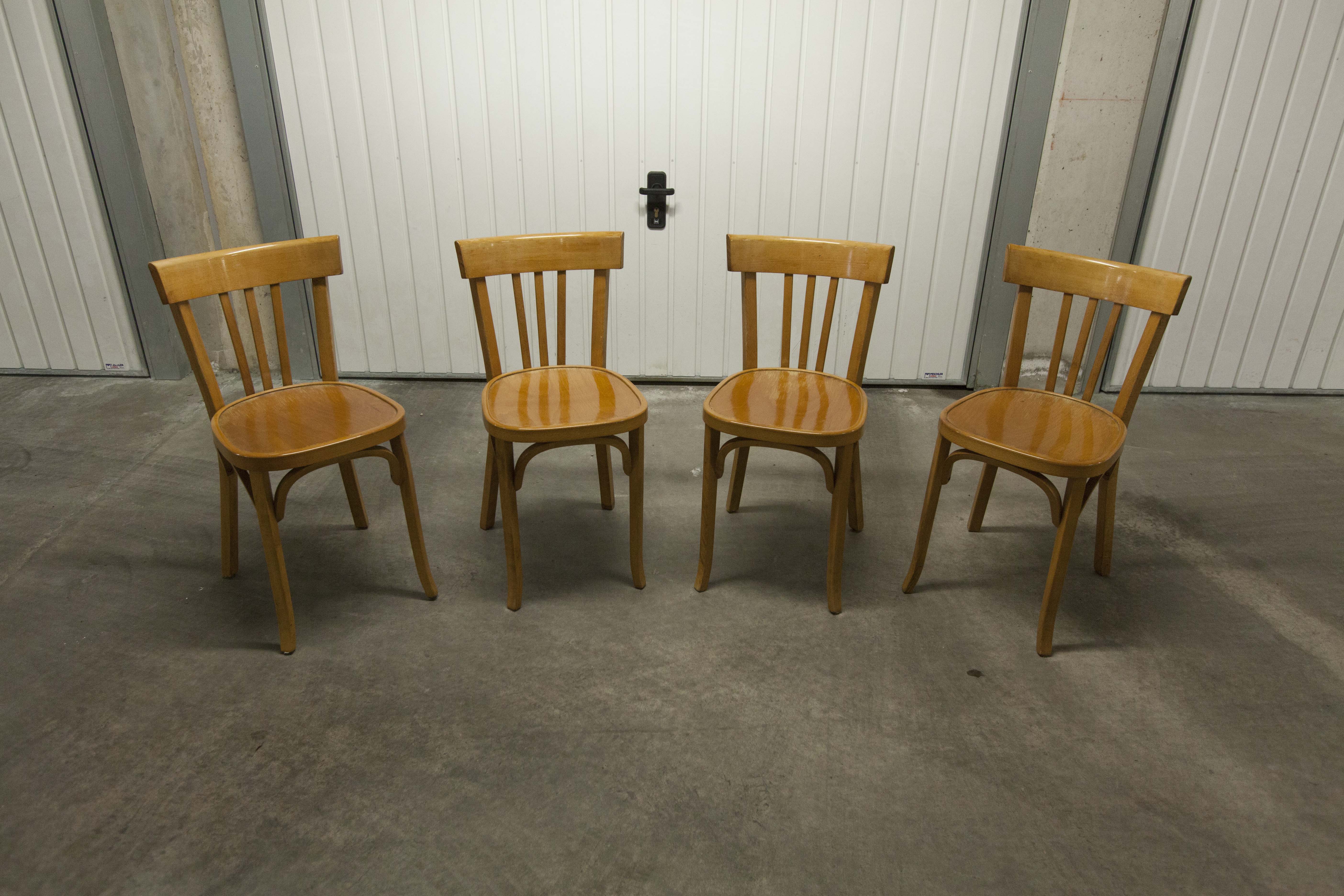Set of 4 chairs baumann 1981