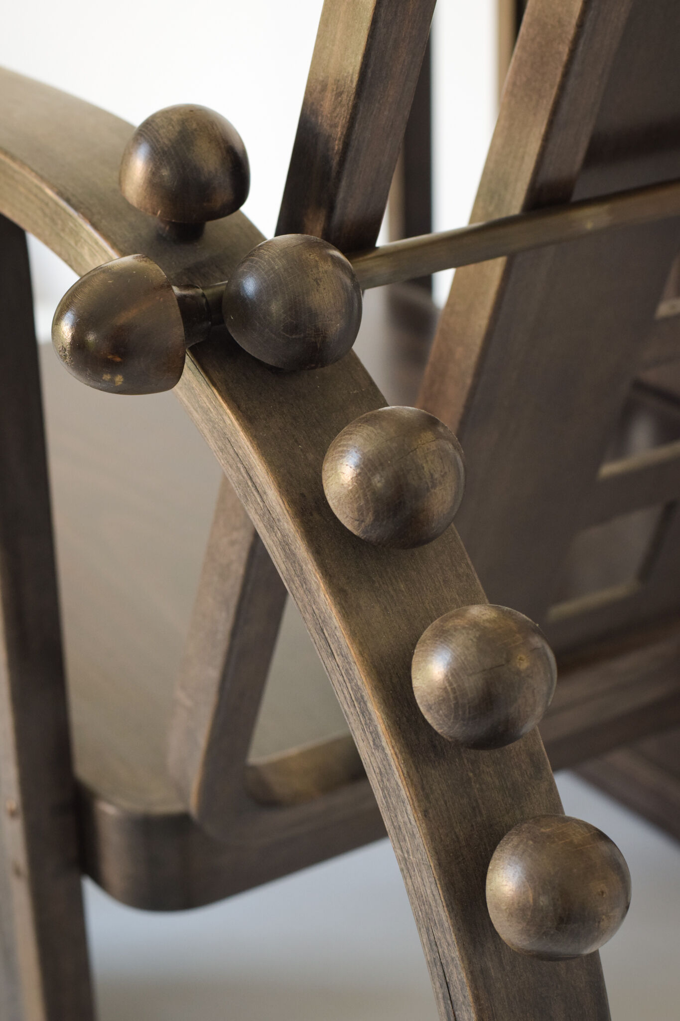 Josef Hoffmann 'Sitzmaschine' Wooden Armchair