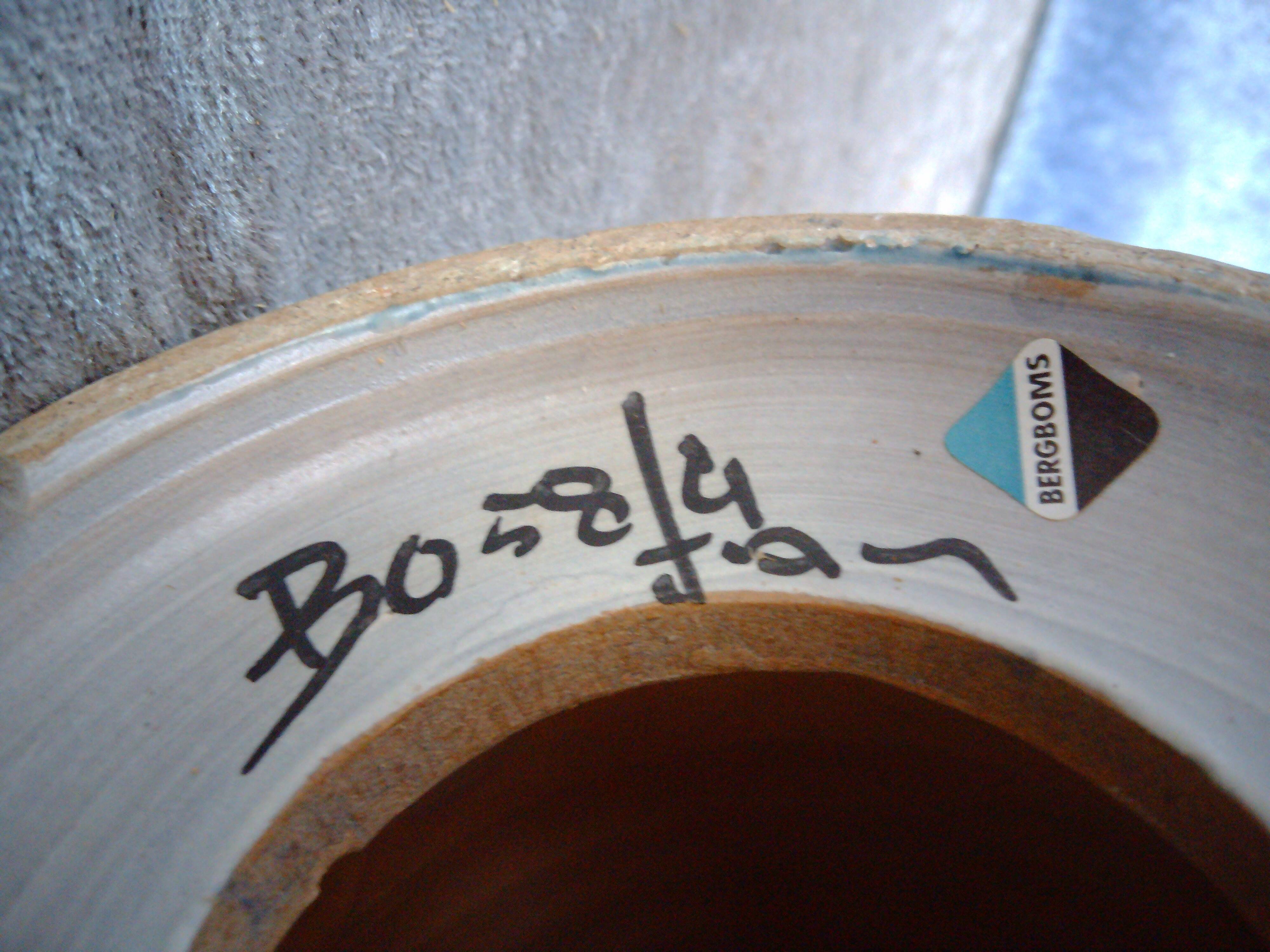 Bergbom B-059 lamp, Bitossi ceramic base 1970