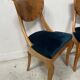Set of four 20th-century Charles X style maple wood chairs
