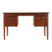 Teak Desk with Drawers, Denmark, 1970s