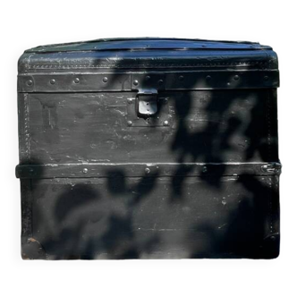Very old black wooden chest