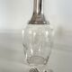 Pair of crystal and silver decanters - early 20th century