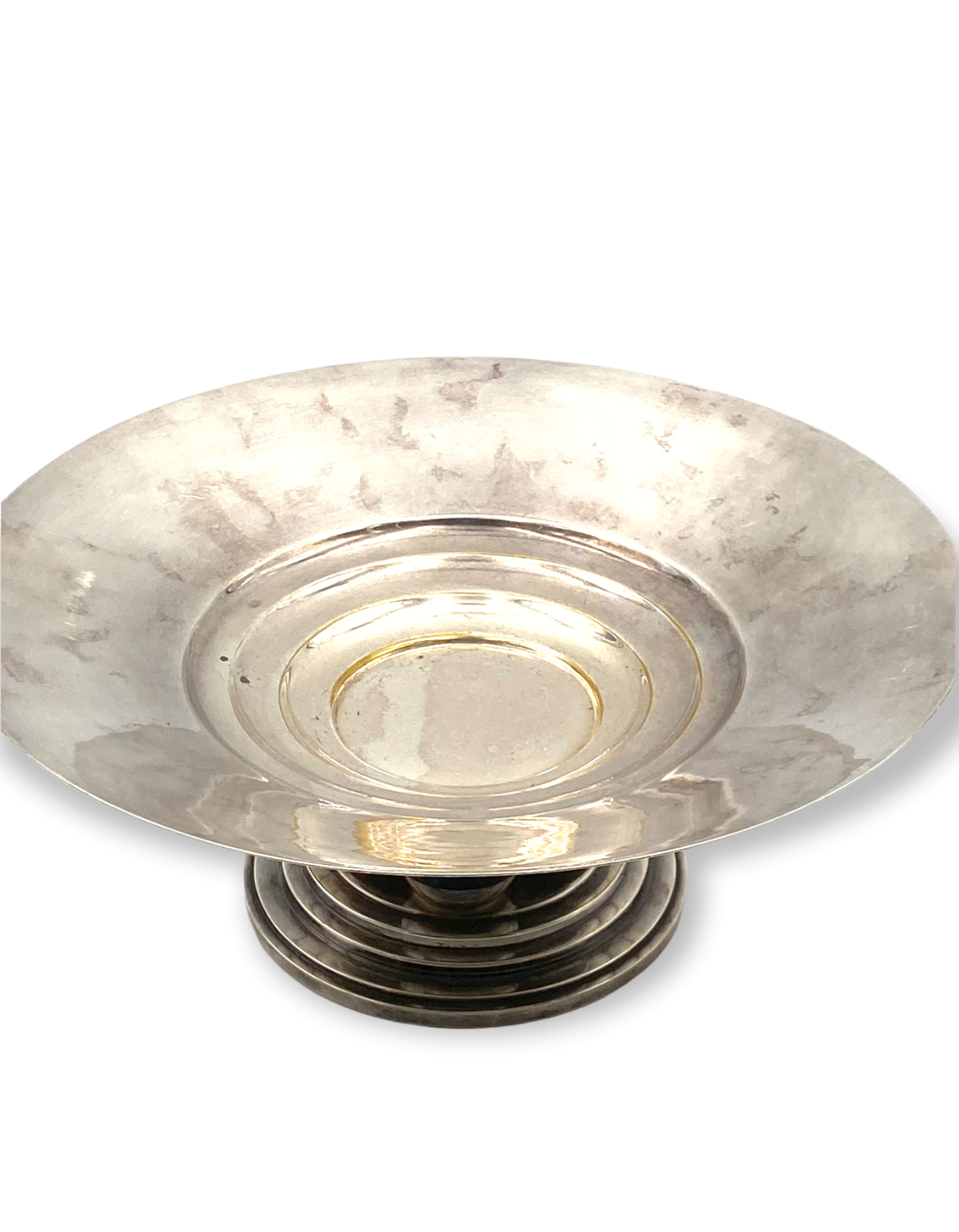 Centre de table argenté Art déco, France années 1930