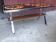 Low vintage ceramic and metal table