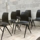 Set of 6 Dutch design and vintage chairs S22