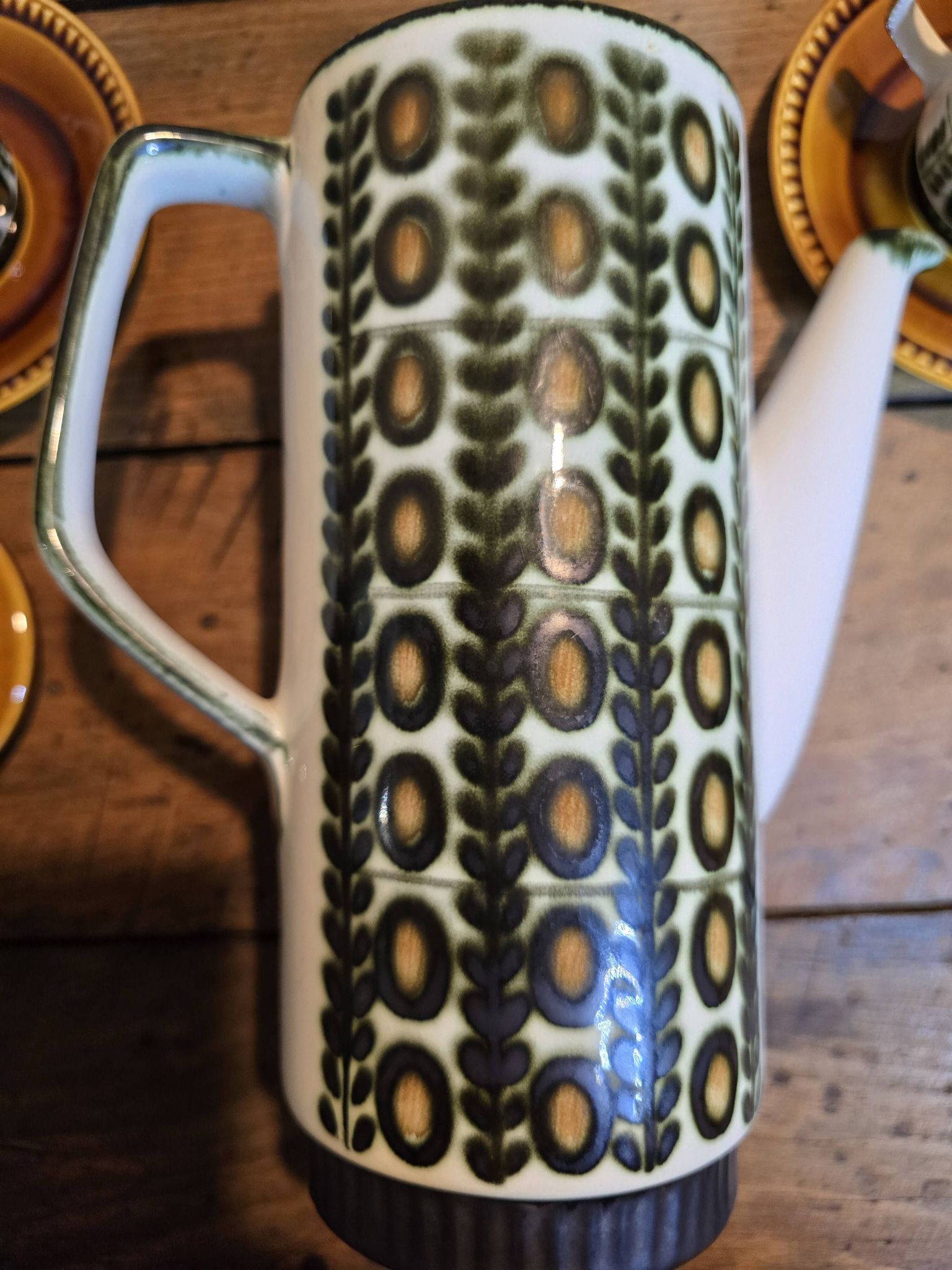 Boch la louvière – delta noix coffee service 1966 – vintage 25 pieces