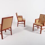 Set of 3 Bernt Andersson armchairs from Skandi-Form, 1980’s Sweden