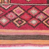 3x12 Red Orange Vintage Runner Rug, 89x373Cm