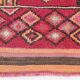 3x12 Red Orange Vintage Runner Rug, 89x373Cm