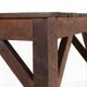 Table console industrielle française en bois, années 1920