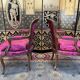 Paire de fauteuils cabriolets de style Louis XV