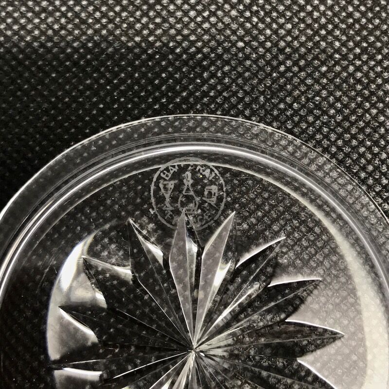 Six crystal coasters Baccarat