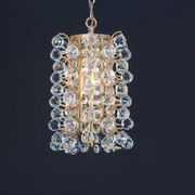 Small golden brass pendant by Christoph Palme, Germany, 1970s.