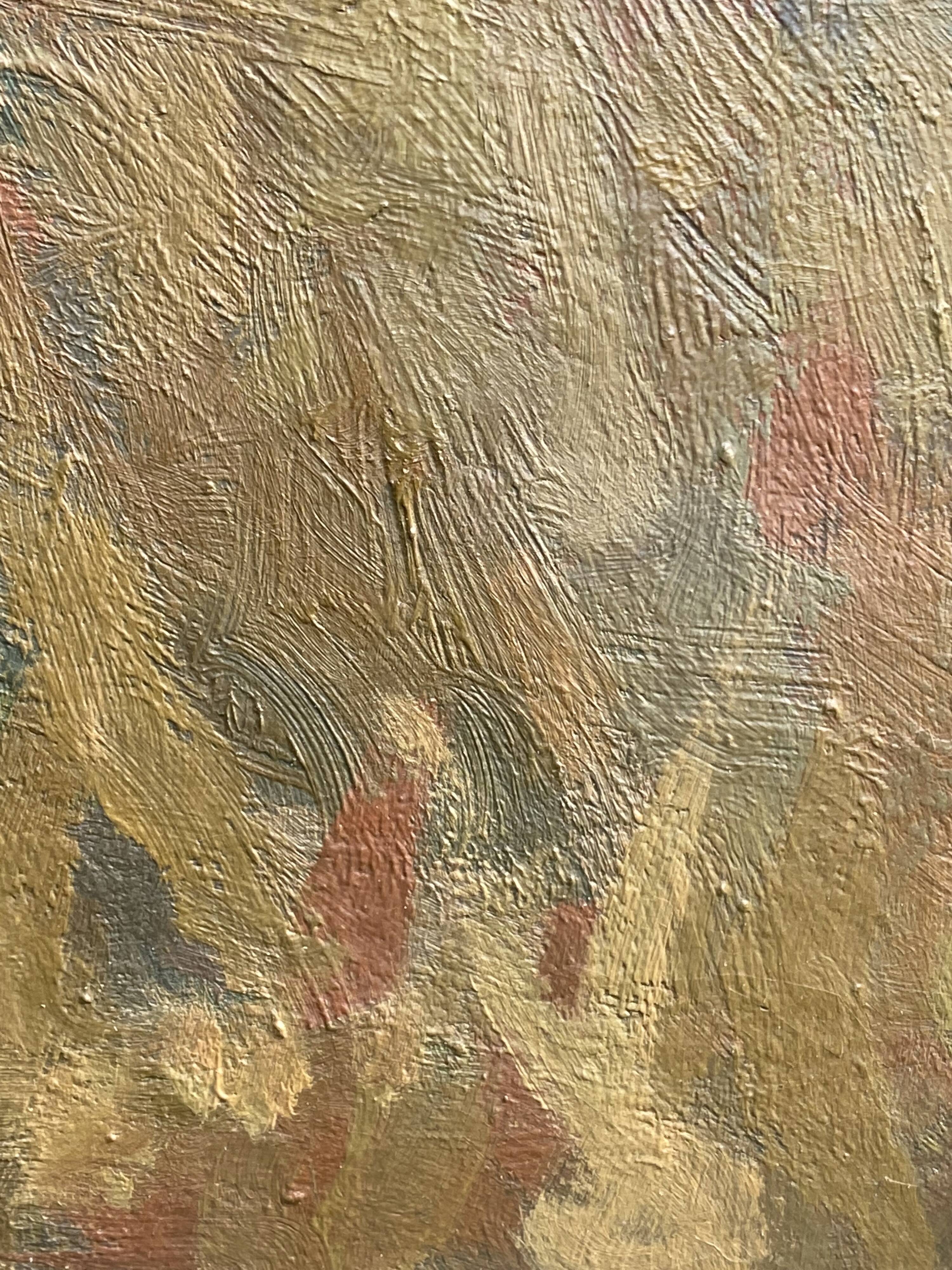 Painting of a naïve style horse