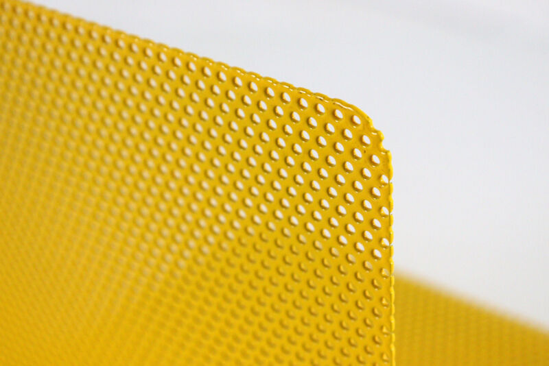 Ensemble de 3 serre-livres en métal - design vintage - jaune