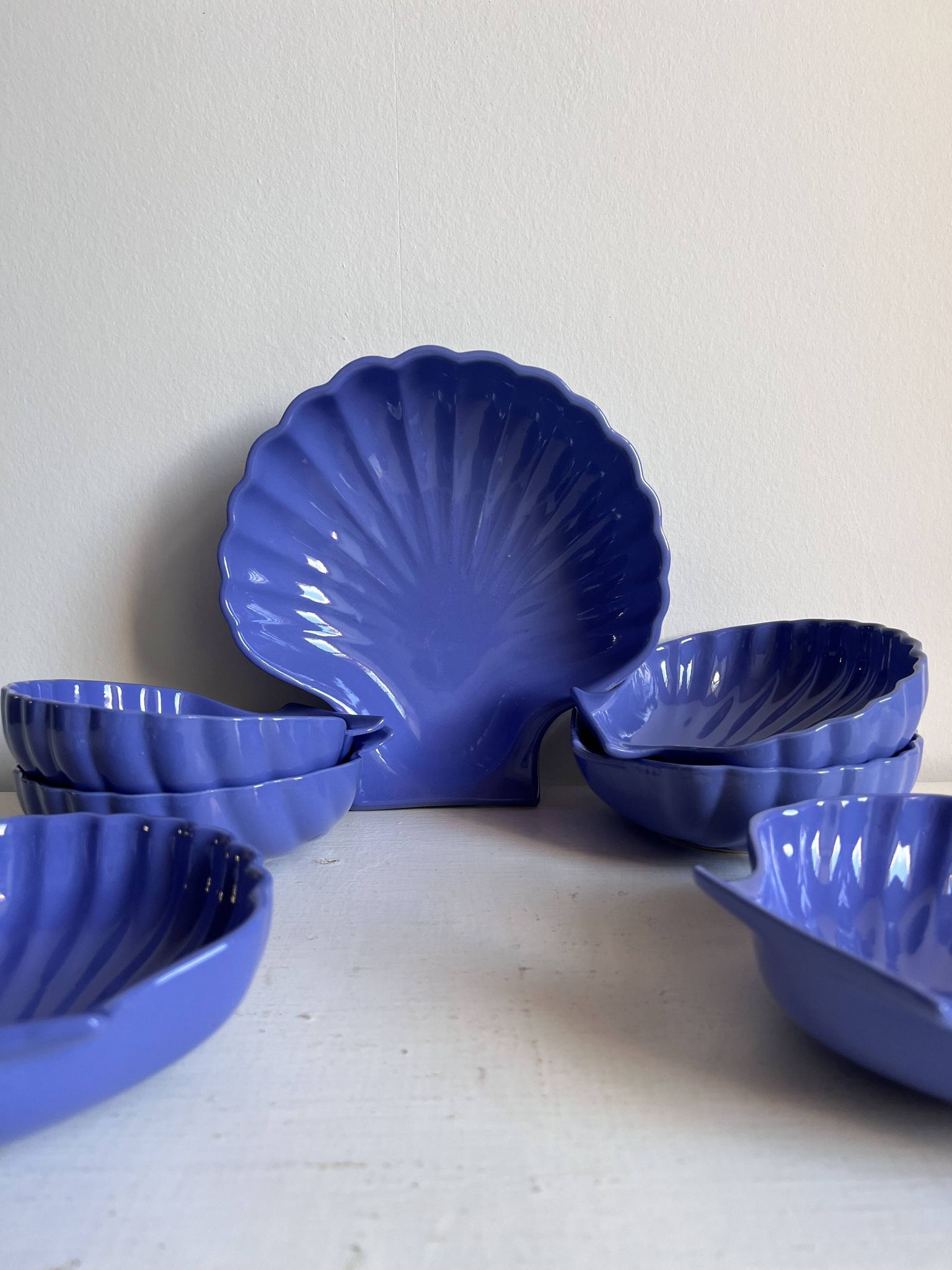 Service céramique forme coquillage