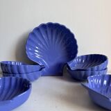 Shell-shaped ceramic service