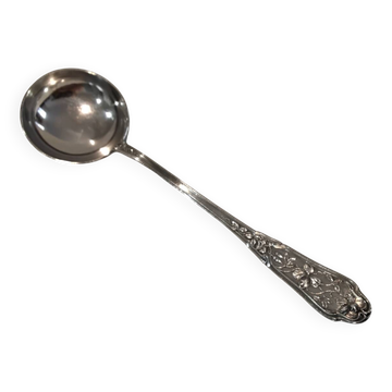 Silver plated soup ladle by goldsmith Ravinet Denfert art nouveau