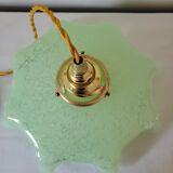 Pastel green Clichy glass pendant lamp