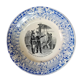 Talking plate wine creil & montereau