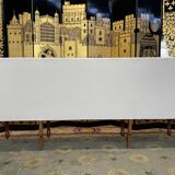 Restored brasserie bistro bench