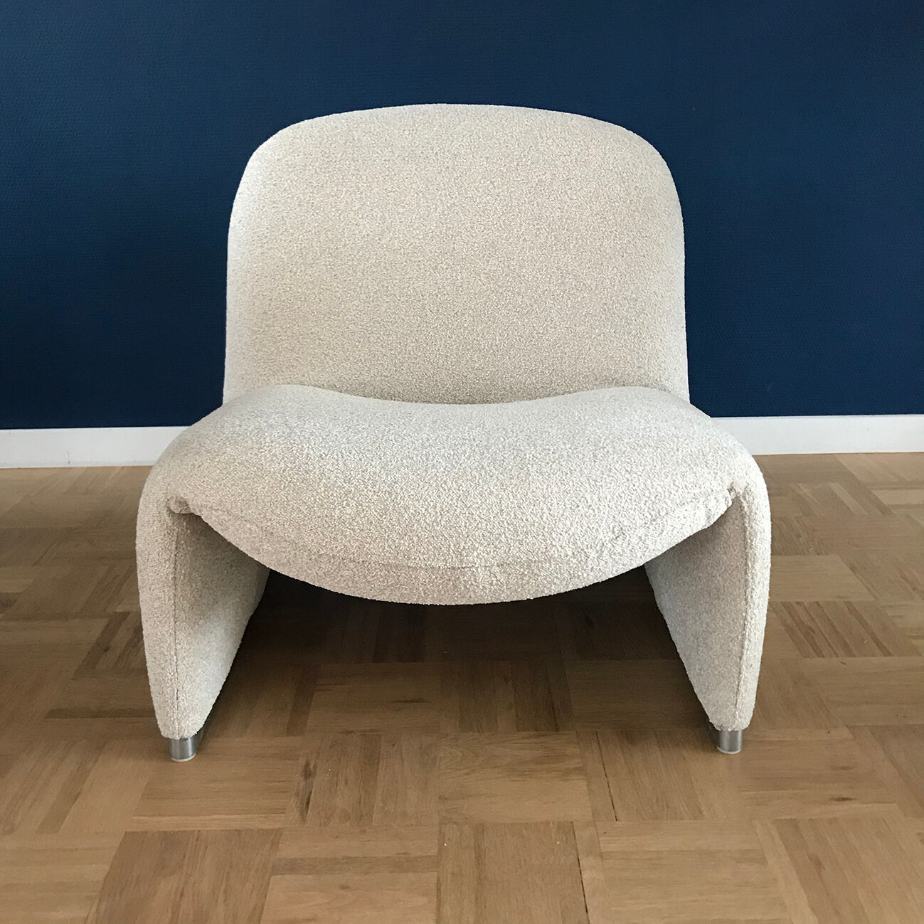 Bouclé Alky Chair by Giancarlo Piretti for Castelli, 1970s