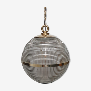 Holophane globe suspension 45cm brass