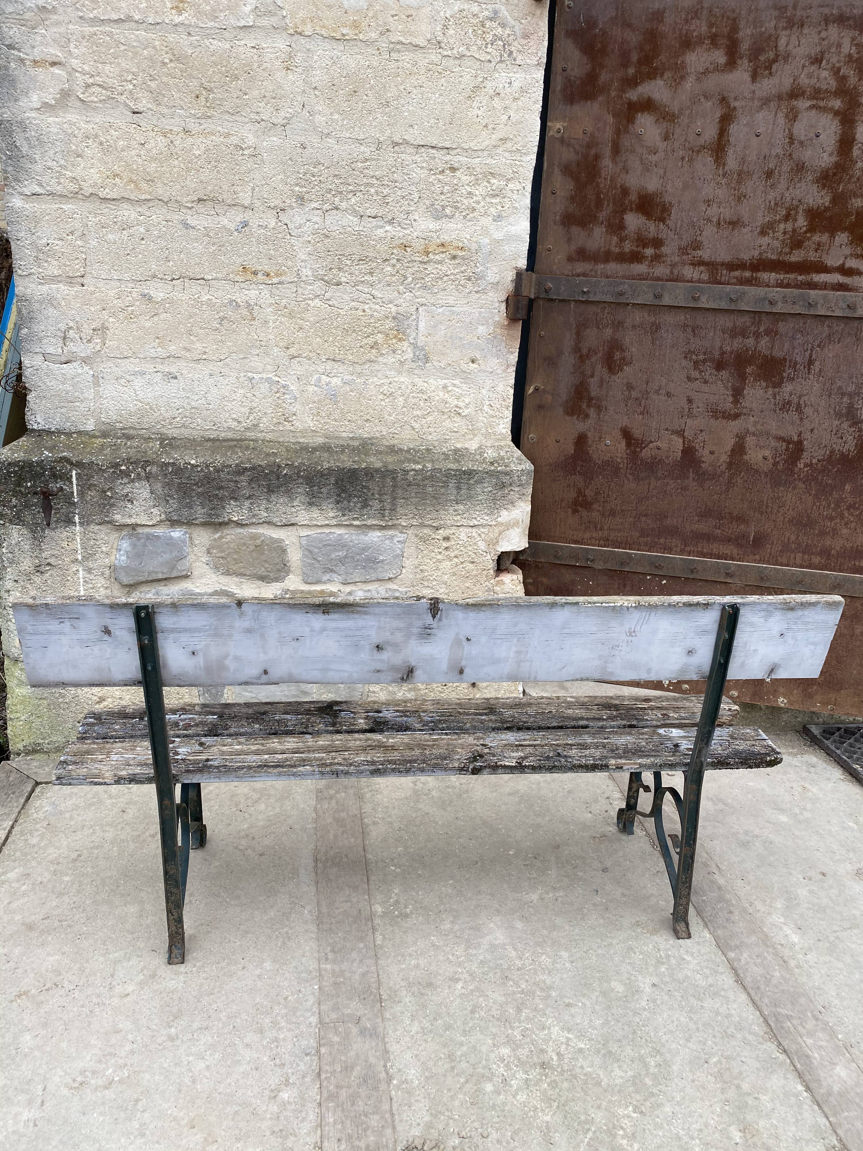 Wooden garden bench 1970