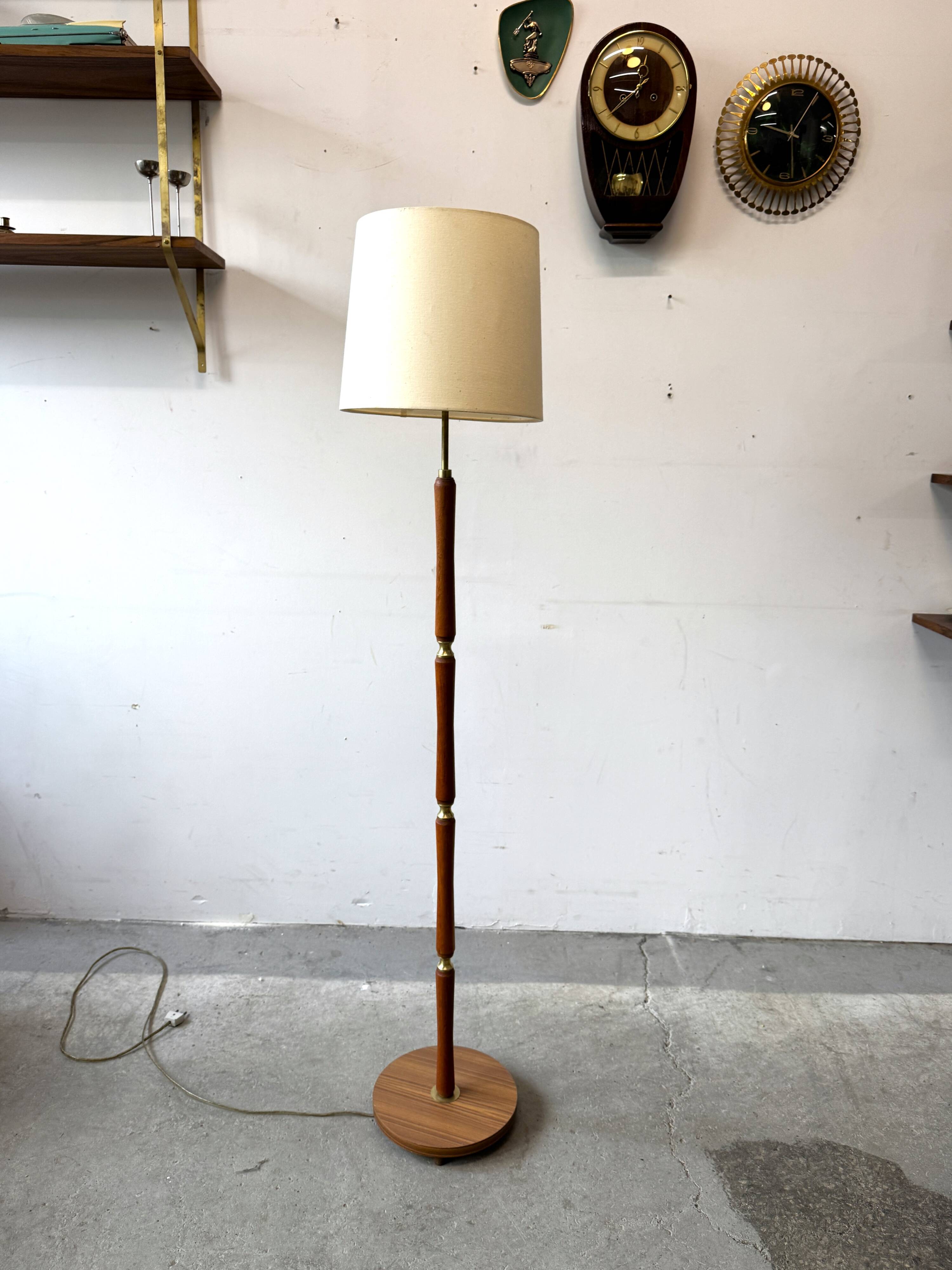 Teak lamp, Denmark, 1960s/1970s, mid-20th century, vintage