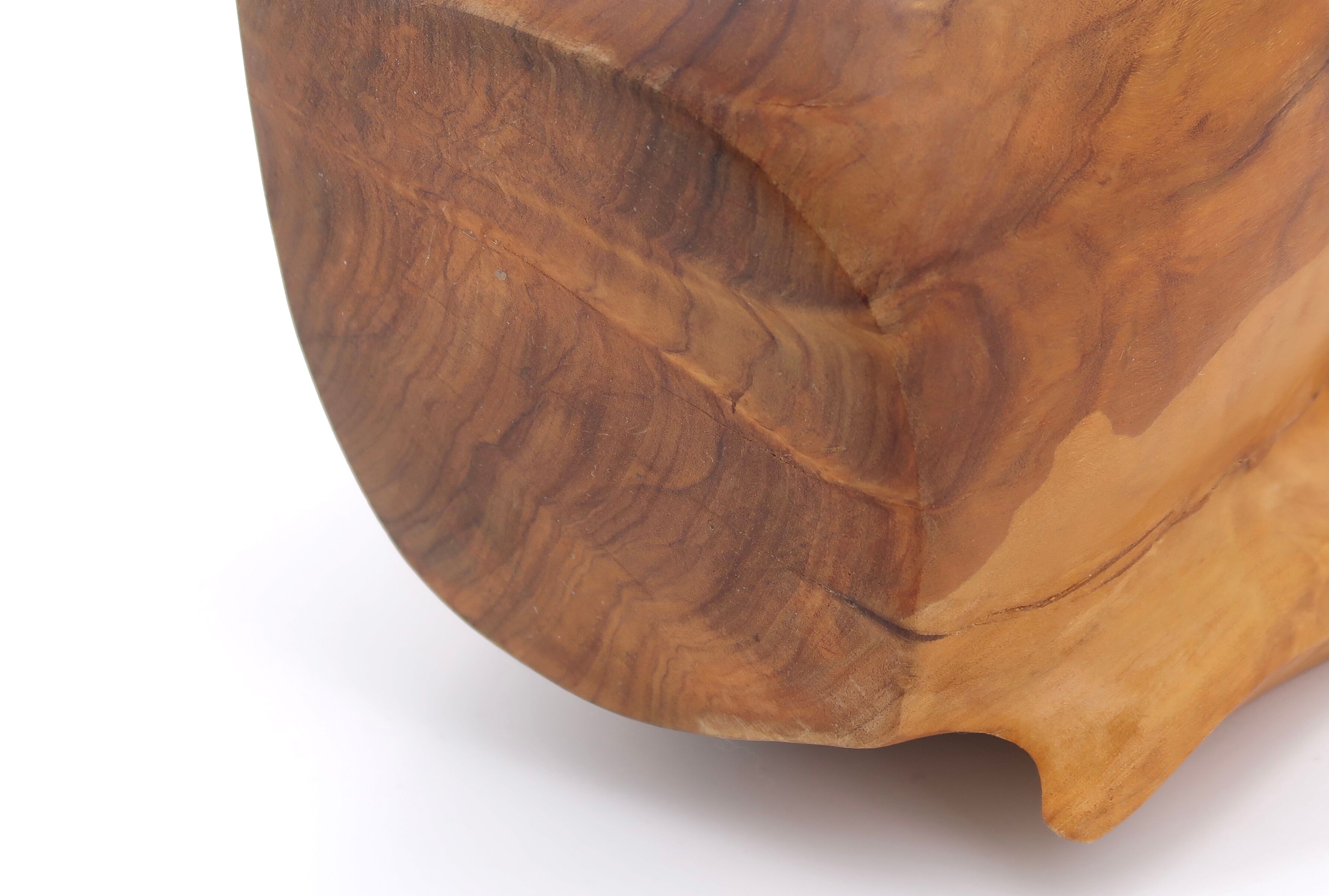 Sculptural wooden pitcher, 60s