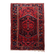 Handmade vintage Persian Hamadan rug 137cm x 194cm, 1960s