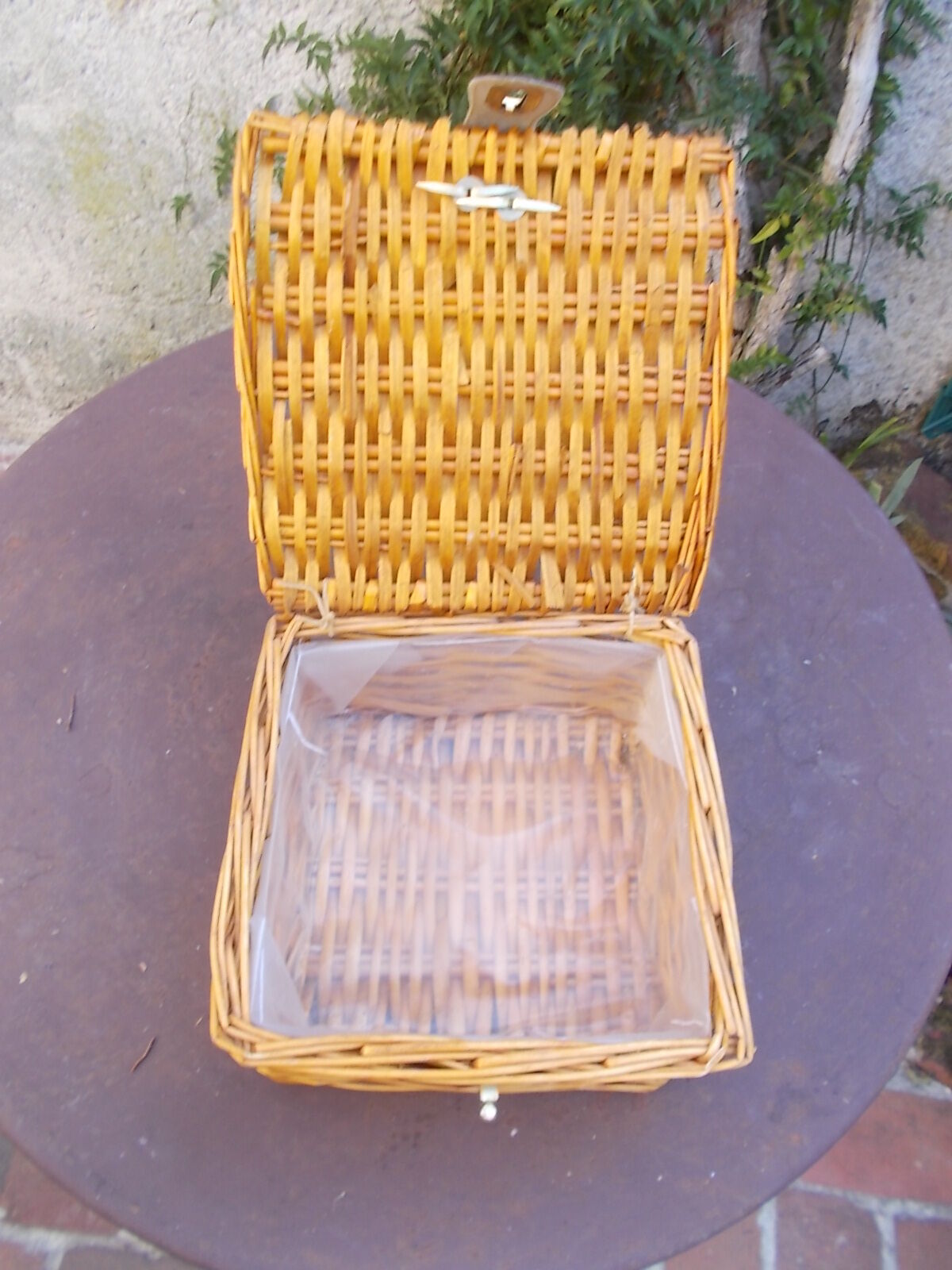Wicker suitcase