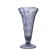 Mid-century modern vase, pressed amethyst glass, Huta Libohovice, Czechoslovakia, 1960s