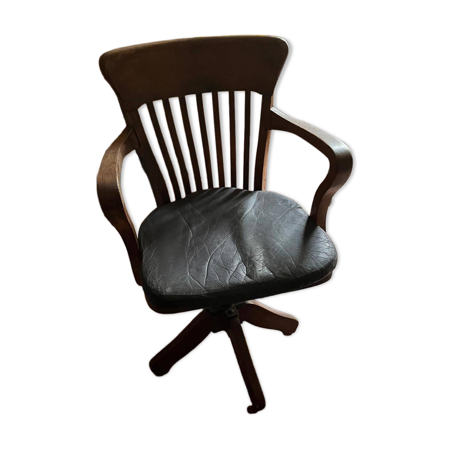 Classic vintage swivel office armchair (1950s–1970s)