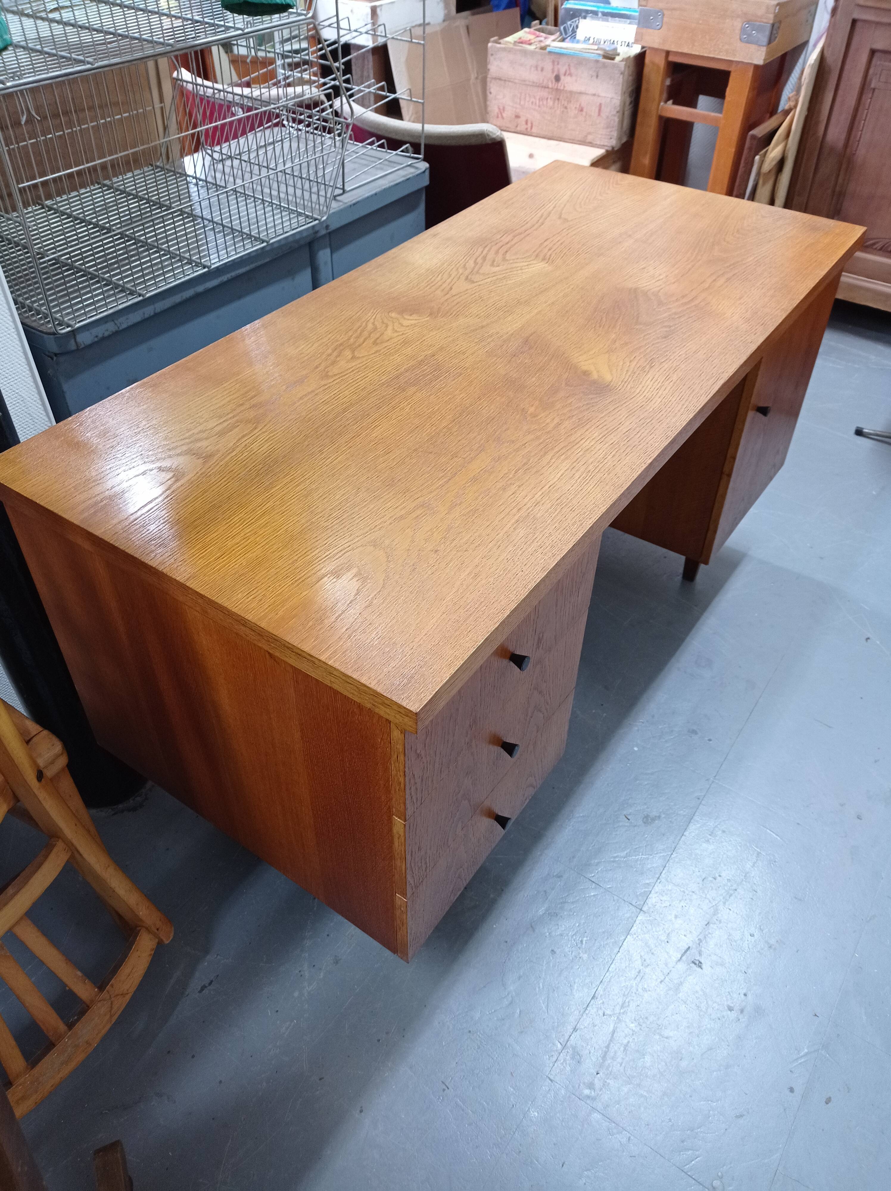 70s oak office