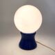 "Ball" lamp in blue lacquered wood, 1980s