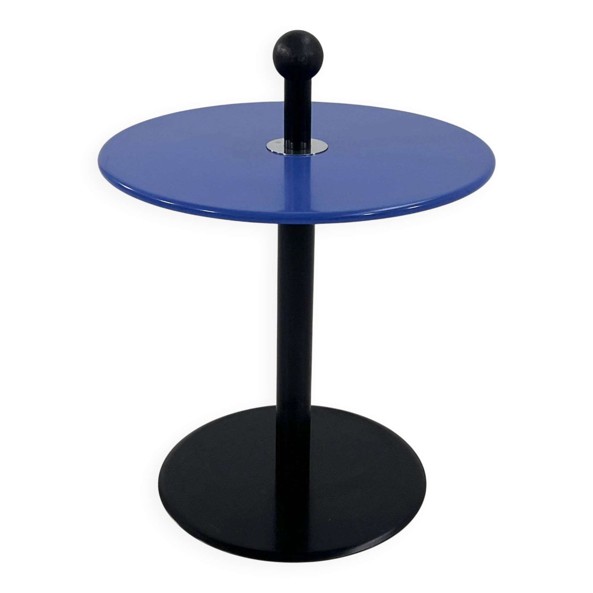 Table d'appoint postmoderne bleu par Ikea, 1980