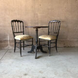 Napoleon 3 pedestal table and chair