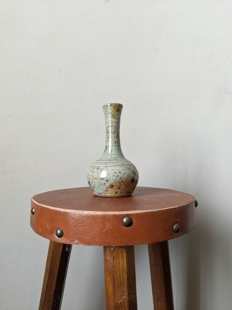 Slow Pyrite Stoneware Soliflore Vase Scandinavian Country Decor