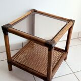 Table d'appoint rotin