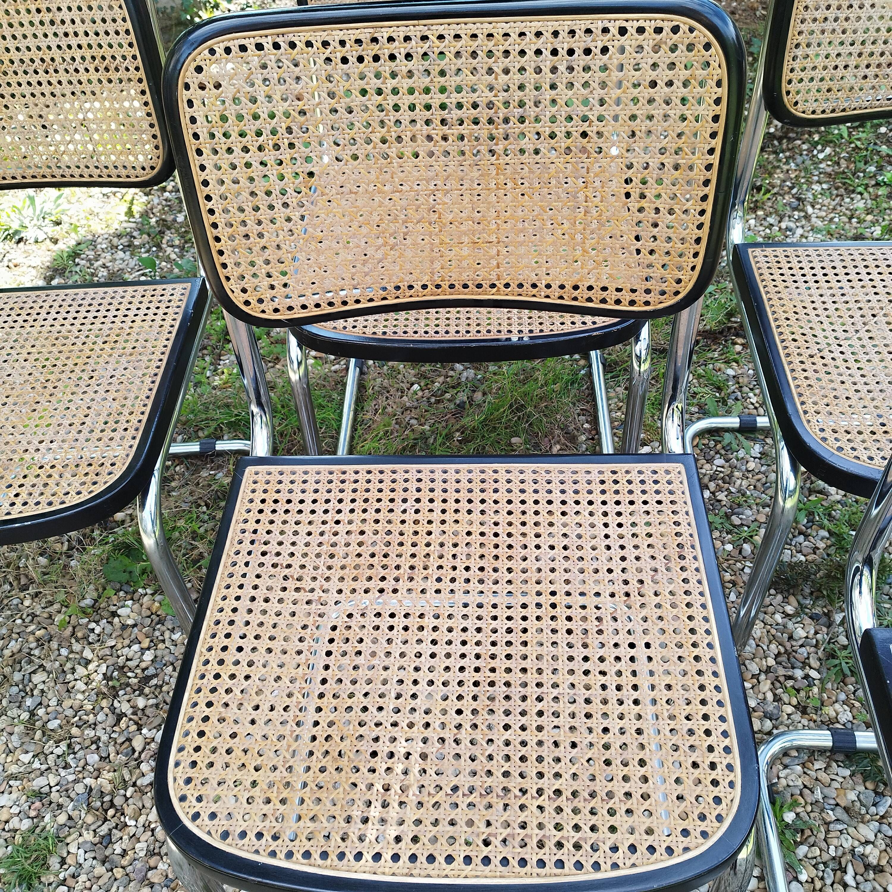 Vintage style chairs Cesca B32 Marcel Breuer