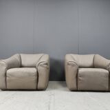 Vintage pair of D7 armchairs by Desede, 1970s
