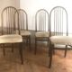 4 vintage Baumann Eden model wooden chairs