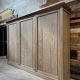 Large workshop wardrobe in pitch pine - Early 20th century