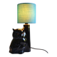 Vintage owl lamp 1980 ceramic holland