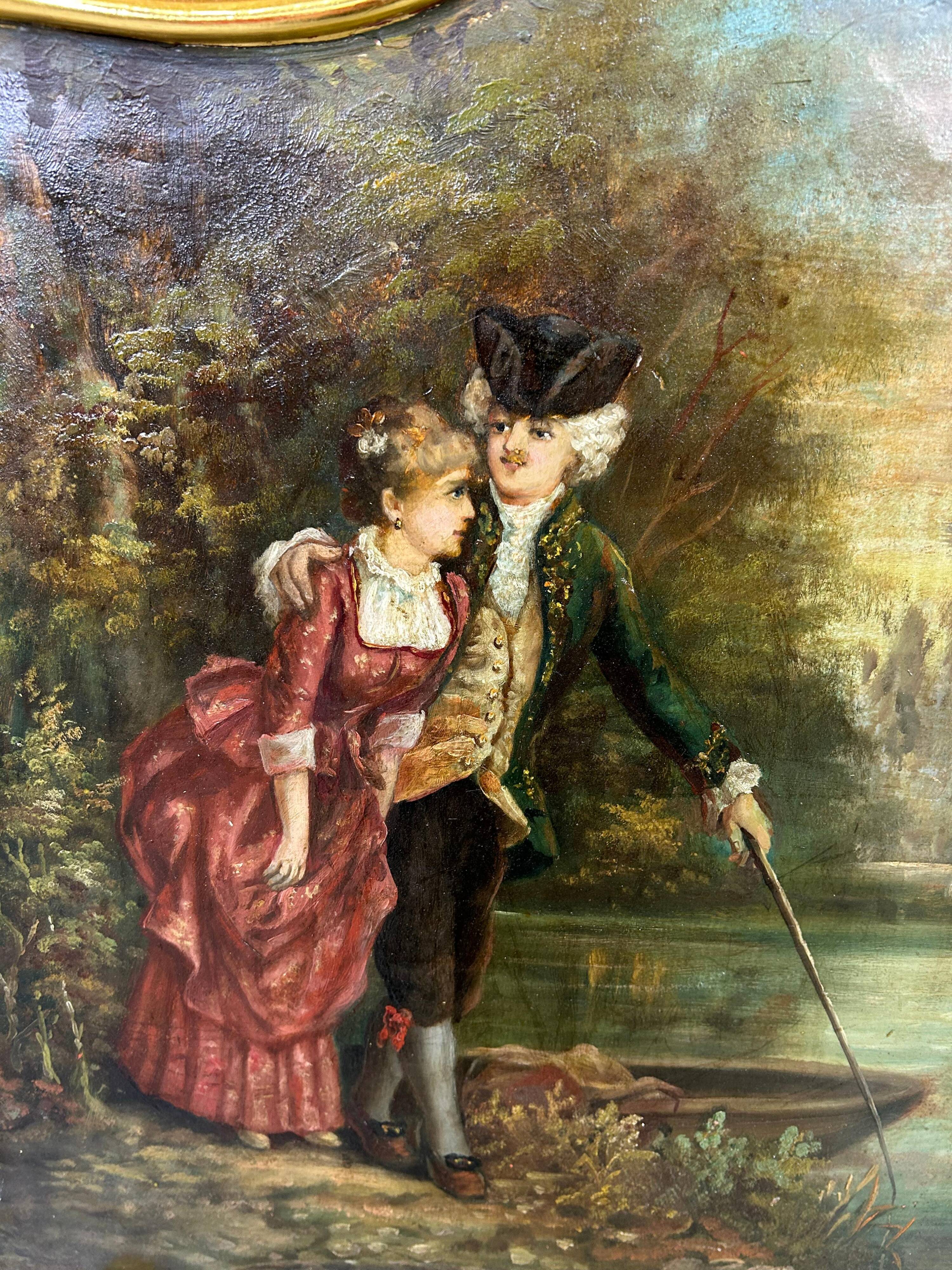 Enfilade Rococo dorée XVIIIe siècle